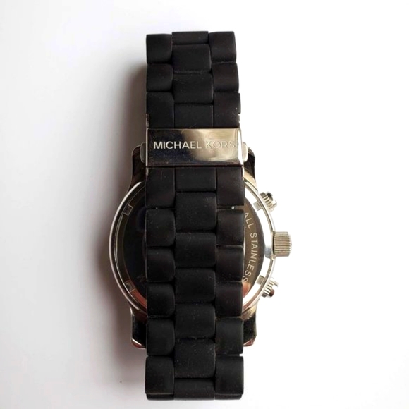 Black & Silver Men's Michael Kors Watch - Picture 2 of 3